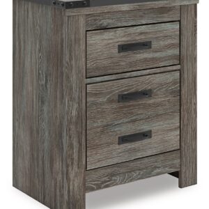 Frandern - Gray - Two Drawer Night Stand
