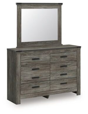 Frandern - Gray - Dresser And Mirror