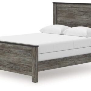 Frandern - Black / Gray - Queen Panel Bed