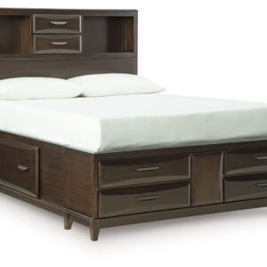 Vanmore - Dark Brown - Full Storage Bed