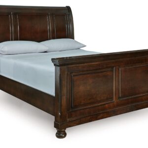 Porter - Rustic Brown - Queen Sleigh Bed