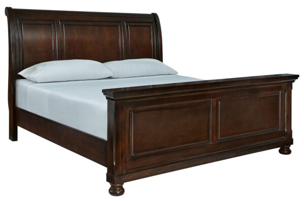 Porter - Rustic Brown - King Sleigh Bed