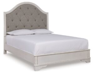 Blendon - Rustic Brown - Queen Upholstered Panel Bed