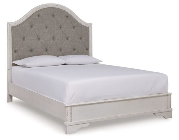 Blendon - Rustic Brown - Queen Upholstered Panel Bed