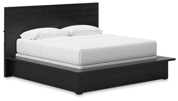 Londer - Black - King Panel Bed