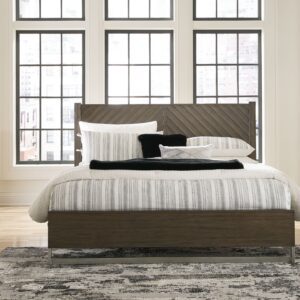 Arkenton - Grayish Brown - Queen Panel Bed