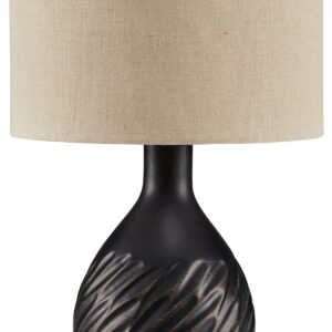 Garinton - Black - Ceramic Table Lamp