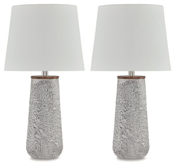 Chaston - Antique White - Metal Table Lamp (Set of 2)