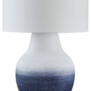 Dashland - White / Navy - Metal Table Lamp