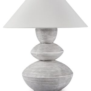 Brickdon - Distressed White - Poly Table Lamp