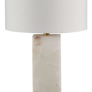 Linderfield - White / Gold Finish - Alabaster Table Lamp