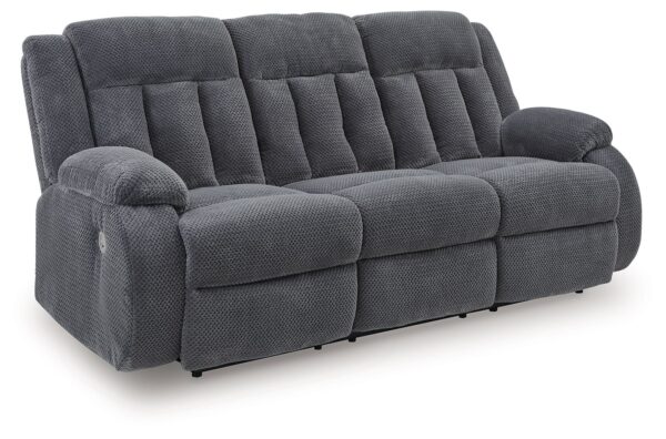 Observation - Steel - Reclining Power Sofa With Drop Down Table