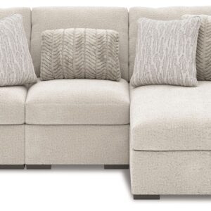 Cuddle Plush - Arctic - 3-Piece Sectional With Armless Chaise And LAF Corner Chair
