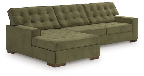 Caspian-Town - Olive - 2-Piece Sectional With LAF Corner Chaise