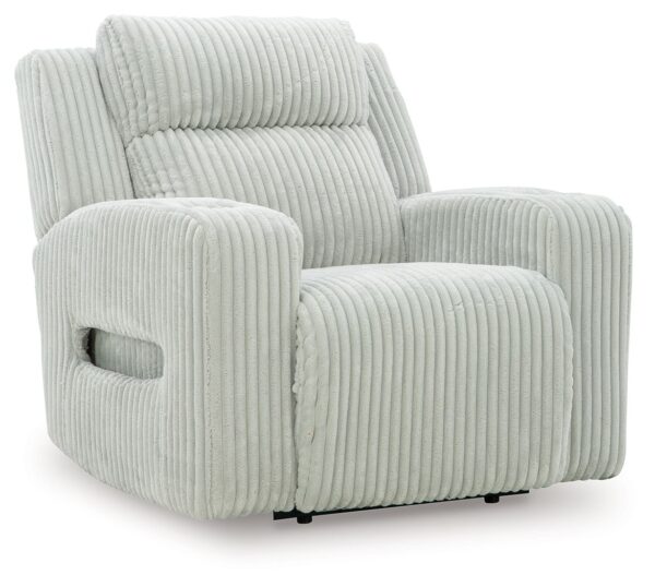 Forest Lake - Alloy - Power Recliner With Adj Headrest