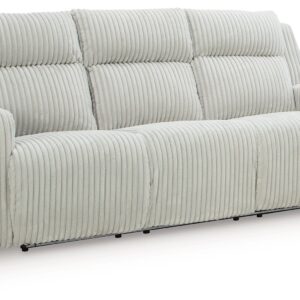 Forest Lake - Alloy - Power Reclining Sofa With Adj Headrest