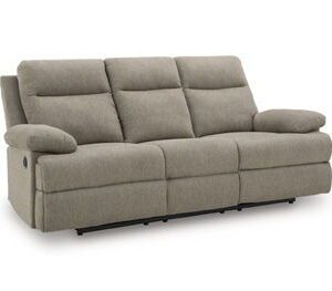 Side-Swipe - Mocha - Reclining Sofa With Drop Down Table