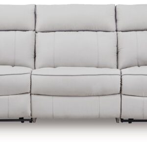 Social Pointe - Pearl / Ash - 3-Piece Power Reclining Sectional
