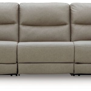Narwhal Place - Pebble - 3-Piece Power Reclining Sectional