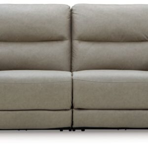 Narwhal Place - Pebble - 2-Piece Reclining Loveseat
