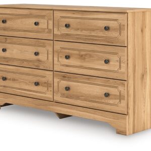 Aleaport - Warm Brown - Six Drawer Dresser