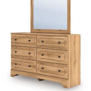 Aleaport - Warm Brown - Dresser and Mirror
