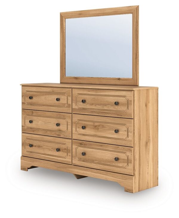Aleaport - Warm Brown - Dresser and Mirror