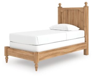 Aleaport - Warm Brown - Twin Panel Bed