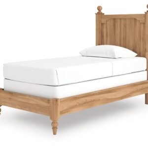 Aleaport - Warm Brown - Twin Panel Bed