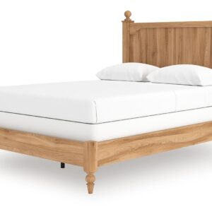 Aleaport - Warm Brown - Queen Panel Bed