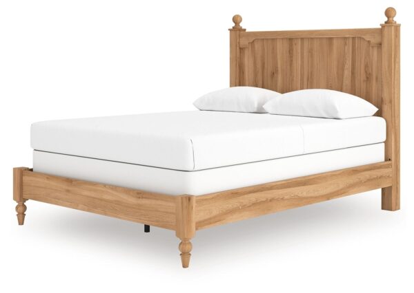 Aleaport - Warm Brown - Queen Panel Bed