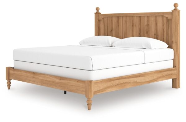 Aleaport - Warm Brown - King Panel Bed