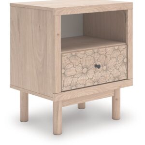 Arloster - Tan - One Drawer Night Stand