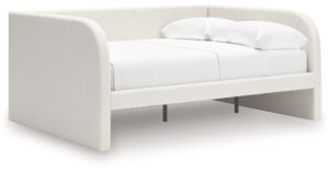 Arloster - Tan / White - Full Upholstered Day Bed