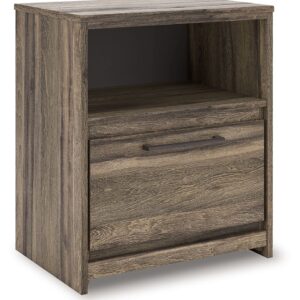 Elbrim - Brown - One Drawer Night Stand
