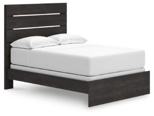 Hollivern - Dark Gray - Full Panel Bed