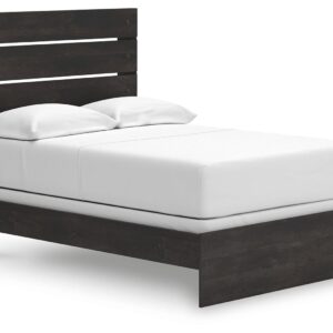 Hollivern - Dark Gray - Full Panel Bed