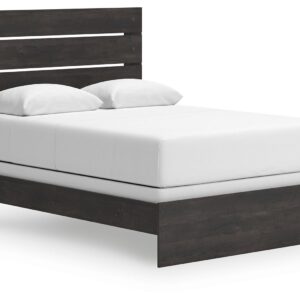 Hollivern - Dark Gray - Queen Panel Bed