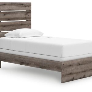 Graystorm - Brown Gray - Twin Panel Bed