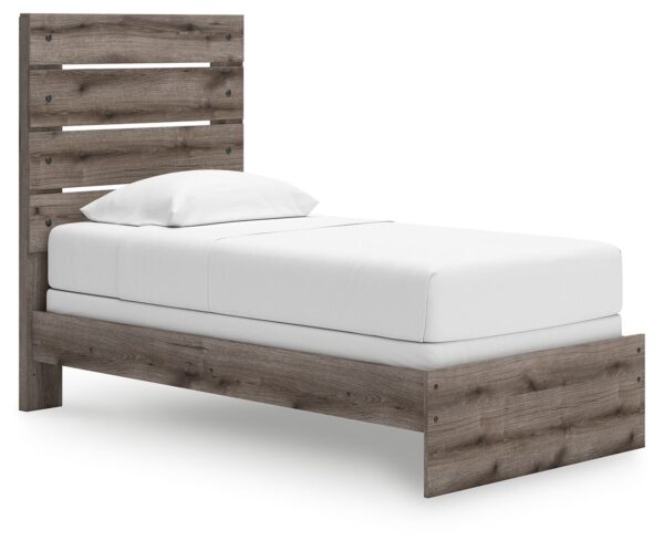 Graystorm - Brown Gray - Twin Panel Bed
