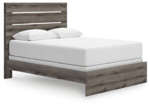 Graystorm - Brown Gray - Queen Panel Bed