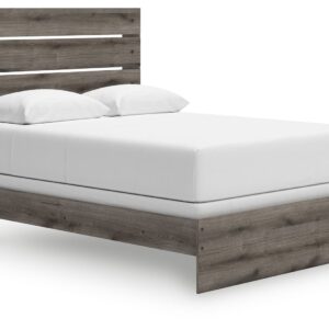 Graystorm - Brown Gray - Queen Panel Bed