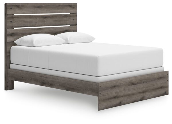 Graystorm - Brown Gray - Queen Panel Bed