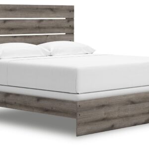 Graystorm - Brown Gray - King Panel Bed
