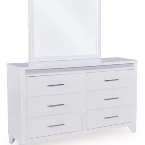 Jarlee - White - Dresser And Mirror