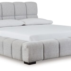 Grendusk - Light Gray - Queen Upholstered Bed