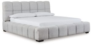 Grendusk - Light Gray - King Upholstered Bed