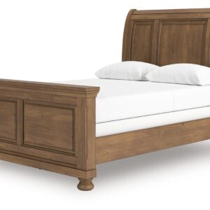 Feddinger - Medium Brown - Queen Sleigh Bed