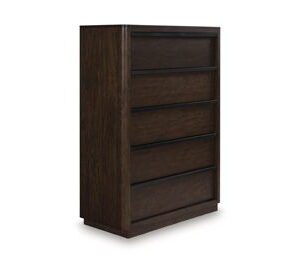 Dilenno - Dark Brown - Five Drawer Chest