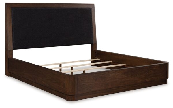 Dilenno - Dark Brown - Queen Upholstered Panel Bed